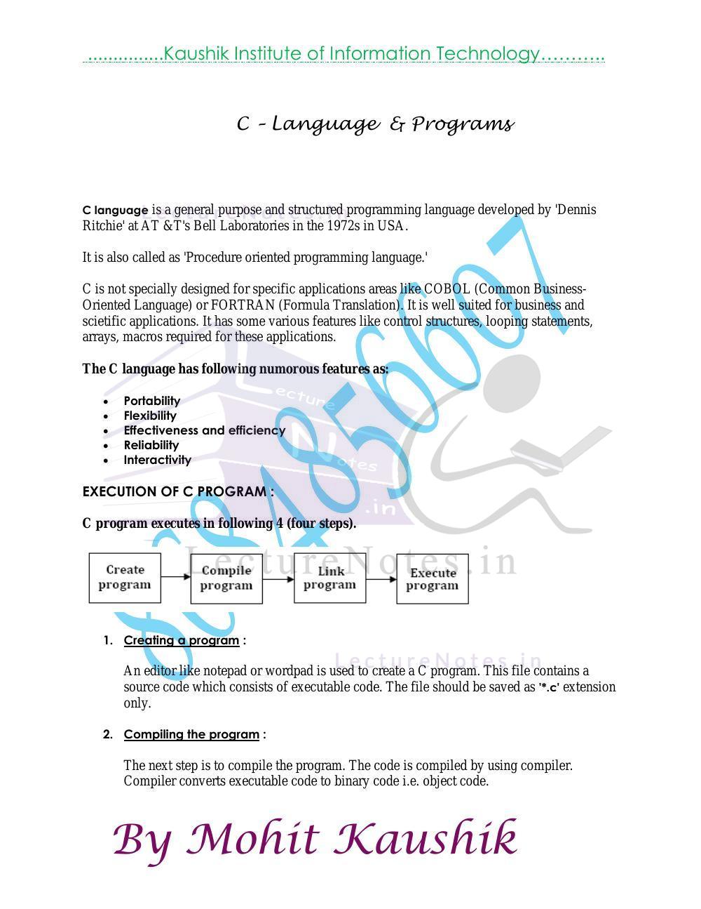 Ansi c language reference manual pdf